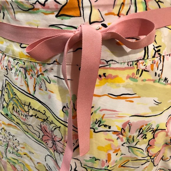 Vintage Express "Postcard Print" Skirt Size 10 - Picture 5 of 6